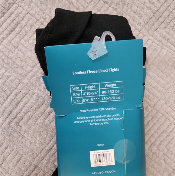 2 Pack Fleece lined tights - Picture 2 of 3